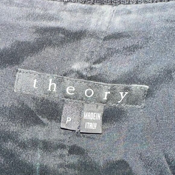 Theory Black Belair Leather Bomber Jacket Size Small - Picture 8 of 9